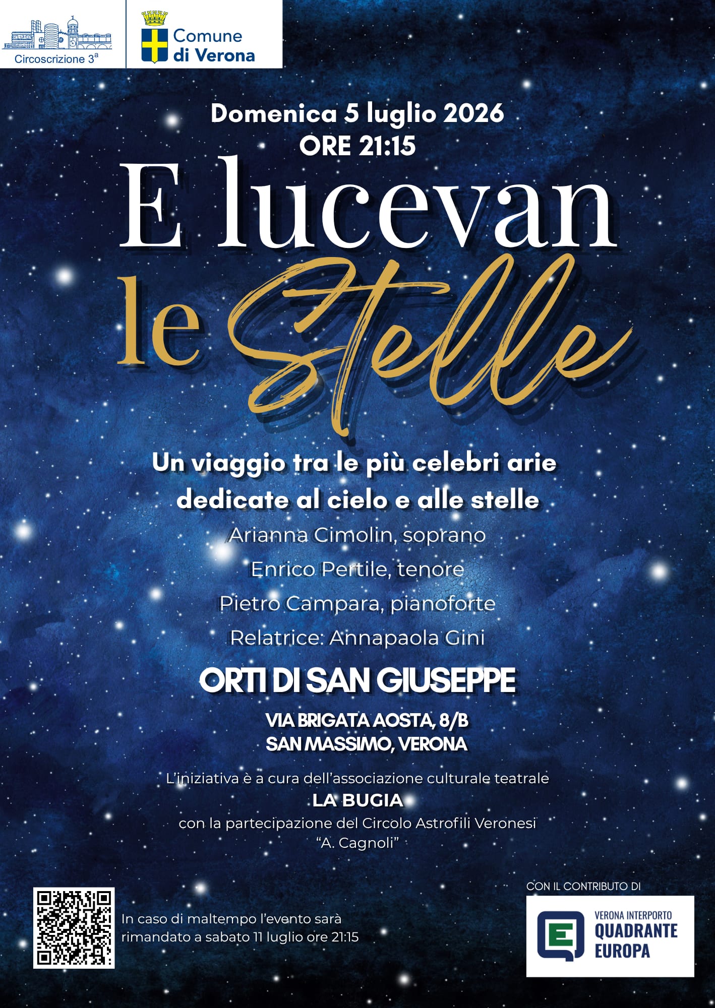 E lucevan le stell 2026